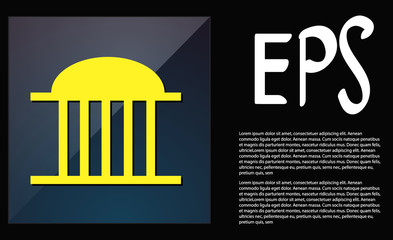 vector icon of house building in the flat style