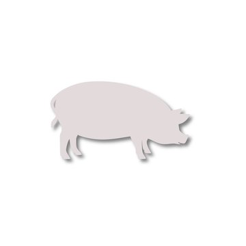 Silhouette of pig icon