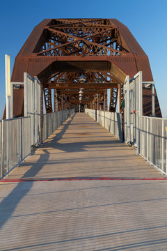 Clinton Presidential Park Bridge in Little Rock,  Arkansas
