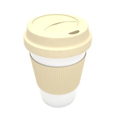 Coffee to go on white