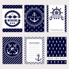 Nautical wedding invitations