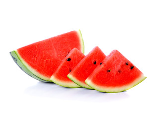watermelon  on the  white  ground