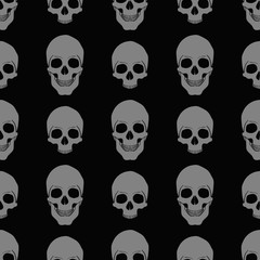 Vector texture pattern with skulls eps 10