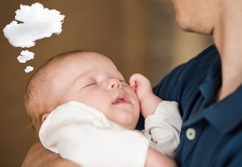  Father with baby 