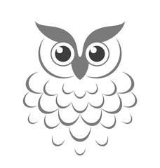 Owl. Abstract bird 