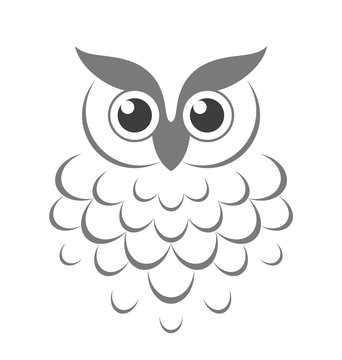 Owl. Abstract bird 