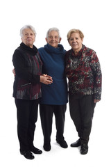 Three senior women