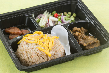 Fired Rice with shrimp paste in box set