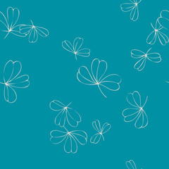 Obraz premium abstract vector seamless pattern with trefoils