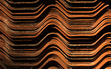 old tile roof