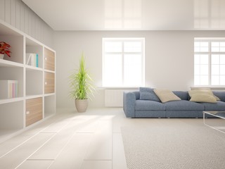 bright interior design for modern house