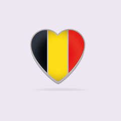 Brussels love heart flag