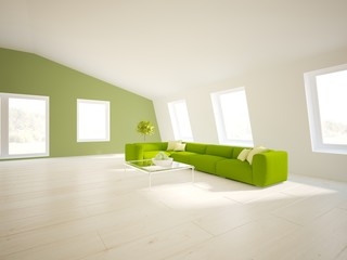 Fototapeta na wymiar bright interior design for modern house