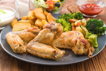 fried chicken wings