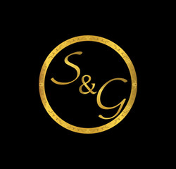 SG initial wedding in golden ring
