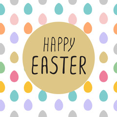 Happy Easter greeting card