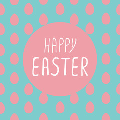 Happy Easter greeting card
