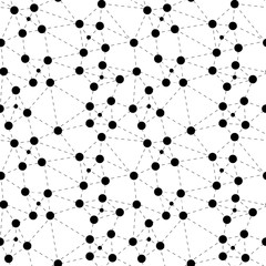 abstract pattern. geometrical connection of a set of nodal point
