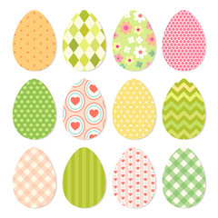 Cute childish colorful textured Easter eggs for your decoration