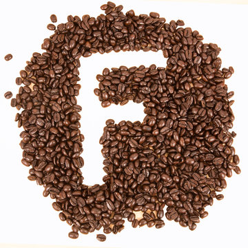 Coffee text , F alphabet