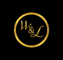 WL initial wedding in golden ring