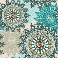 Seamless pattern with mandala. Design element for art.