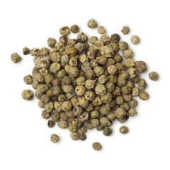 Heap of green peppercorns
