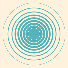 Circles vintage vector retro background