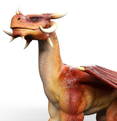 red dragon seat side close up