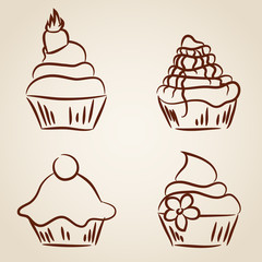 Cupcake sketches