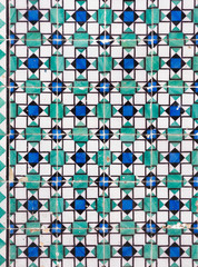 Fototapeta premium Azulejo portuguese ceramic tiles background