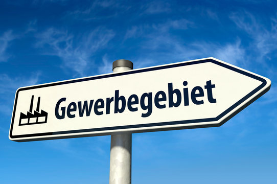 Wegweiser Gewerbegebiet