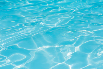 Fototapeta na wymiar Pattern of ripple water in swimmong pool