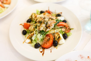 The seafood salad