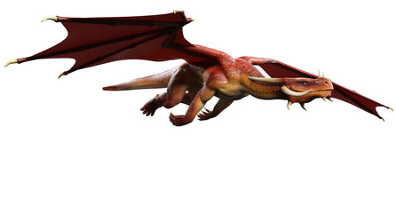 red dragon flying