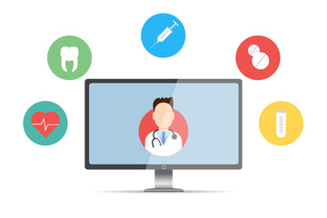 Online Doctor concept