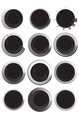 Line Circular black background