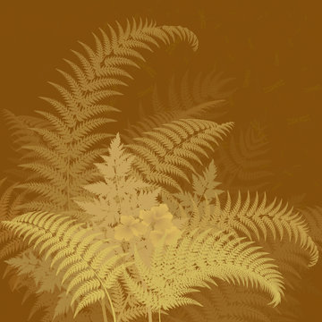 The background image entwined fern leaves.