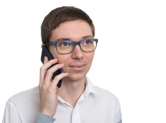 Young man talking on the phone