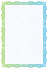 Certificate. Template diplomas, currency. Vector