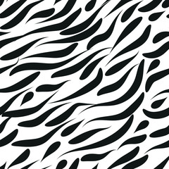 Abstract print animal monochrome seamless pattern