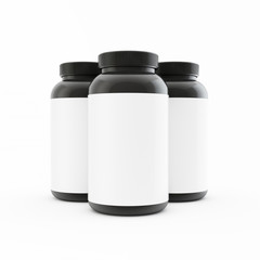 Bottle mock up on white background
