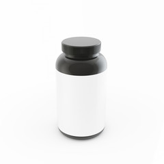 Bottle mock up on white background