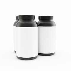 Bottle mock up on white background