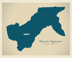 Modern Map - Moyen-Ogooue GA