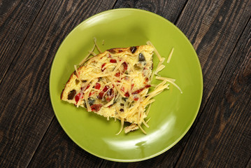 omelet with peppers