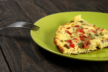 omelet with peppers