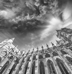 The Westminster Abbey, London - obrazy, fototapety, plakaty