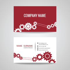 business card for engineer and Mechanical