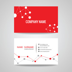 business card design about connection and link